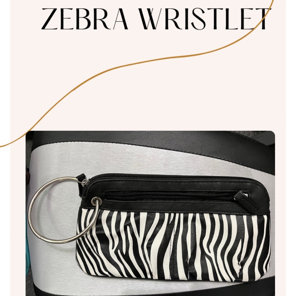 Zebra Wristlet